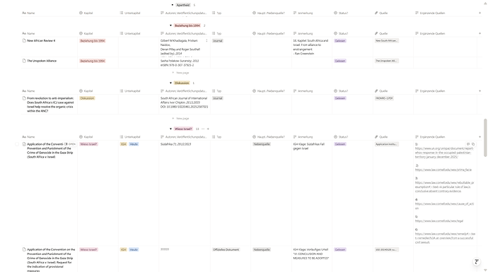 Database on Notion