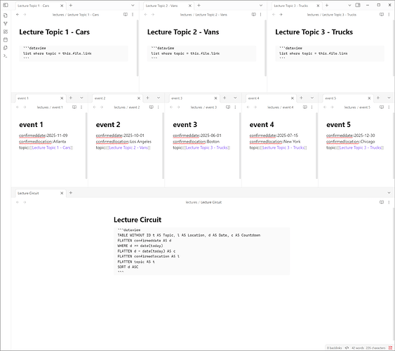 lecture schedule Source mode
