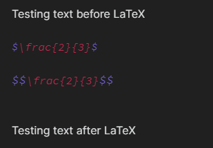 Latex Formula