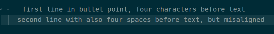 Turn Off Auto Indent Of Bullet List In Source Mode Help Obsidian Forum