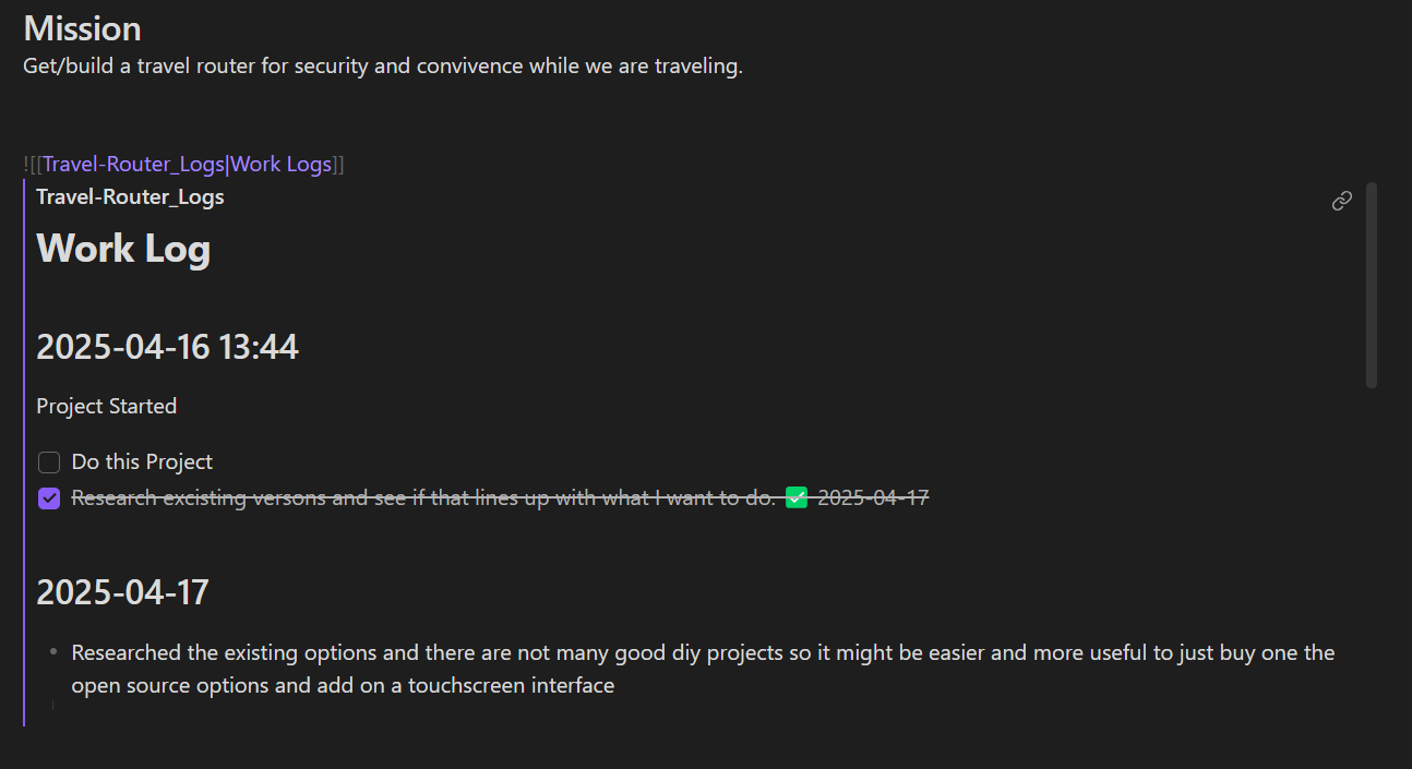 How to get Embedded Notes to use the 