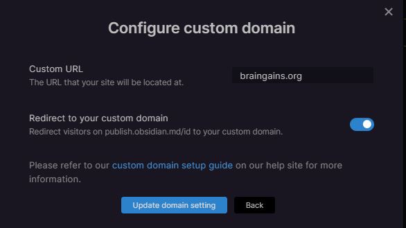 Publish Custom Domain