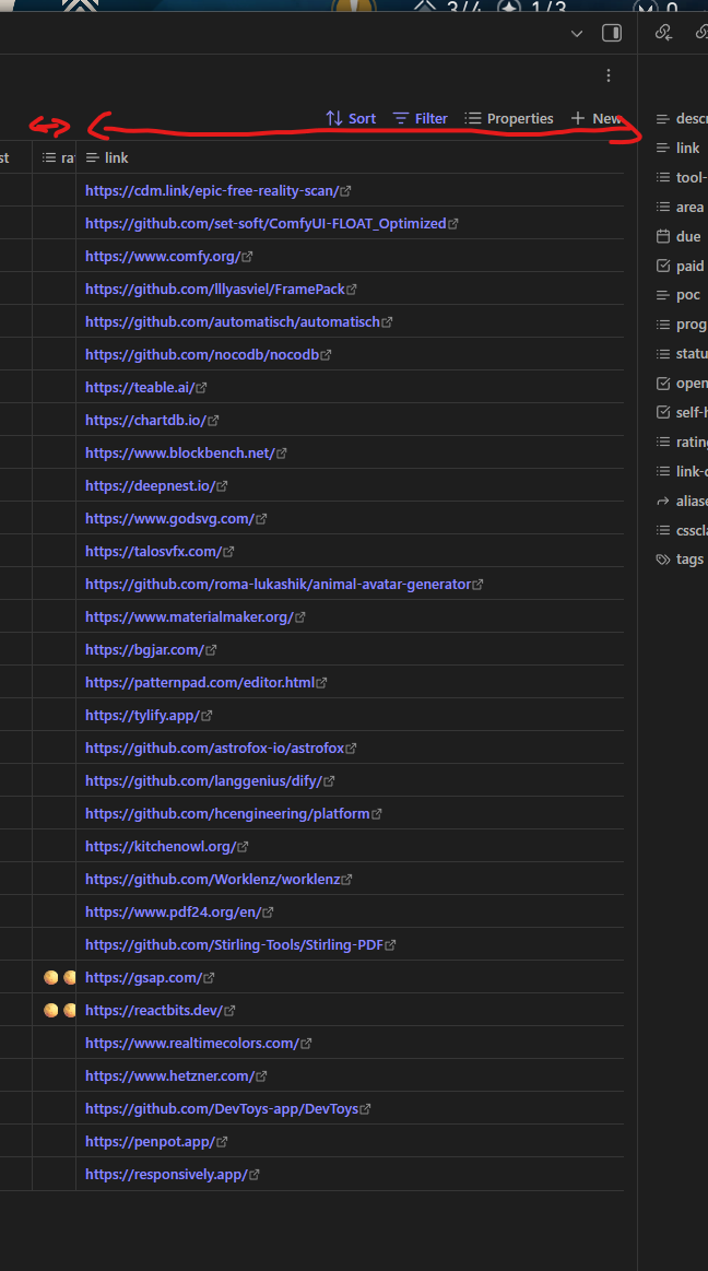 Bases horizontal scrolling doesn't work - Bug reports - Obsidian Forum