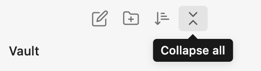 obsidian expand collapse all folders