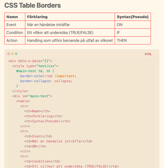 Noob question about HTML table bordecolor - Help - Obsidian Forum