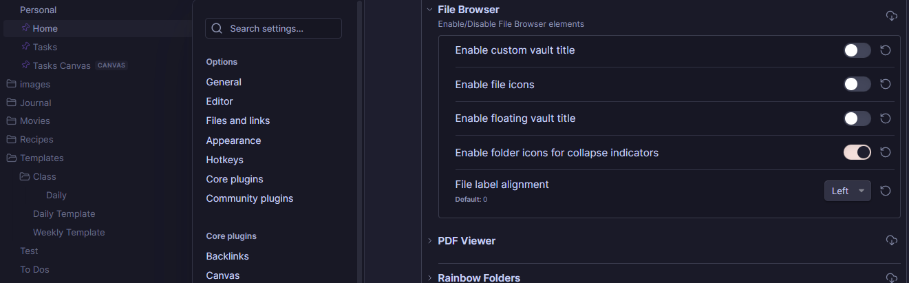 AnuPpuccin Folder Siderail CSS - Custom CSS & Theme Design - Obsidian Forum