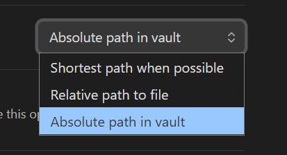 New link format