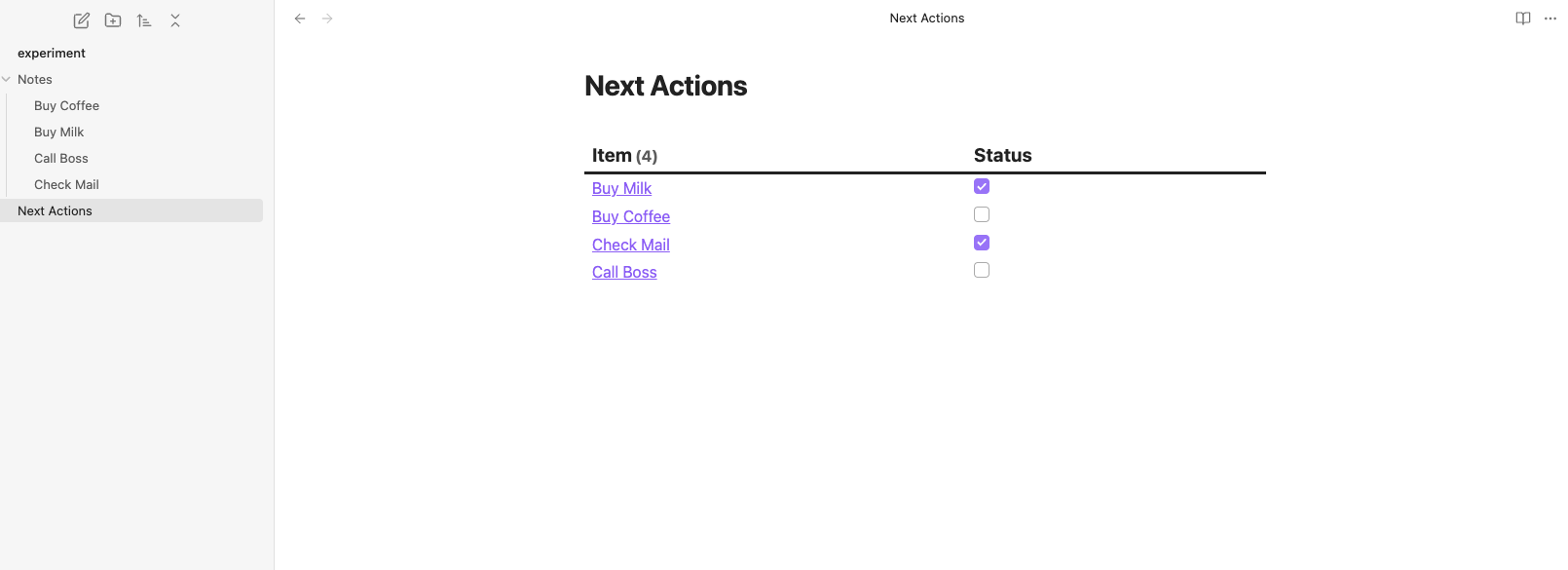Displaying notes as actions to be checked in Dataview - Help - Obsidian ...